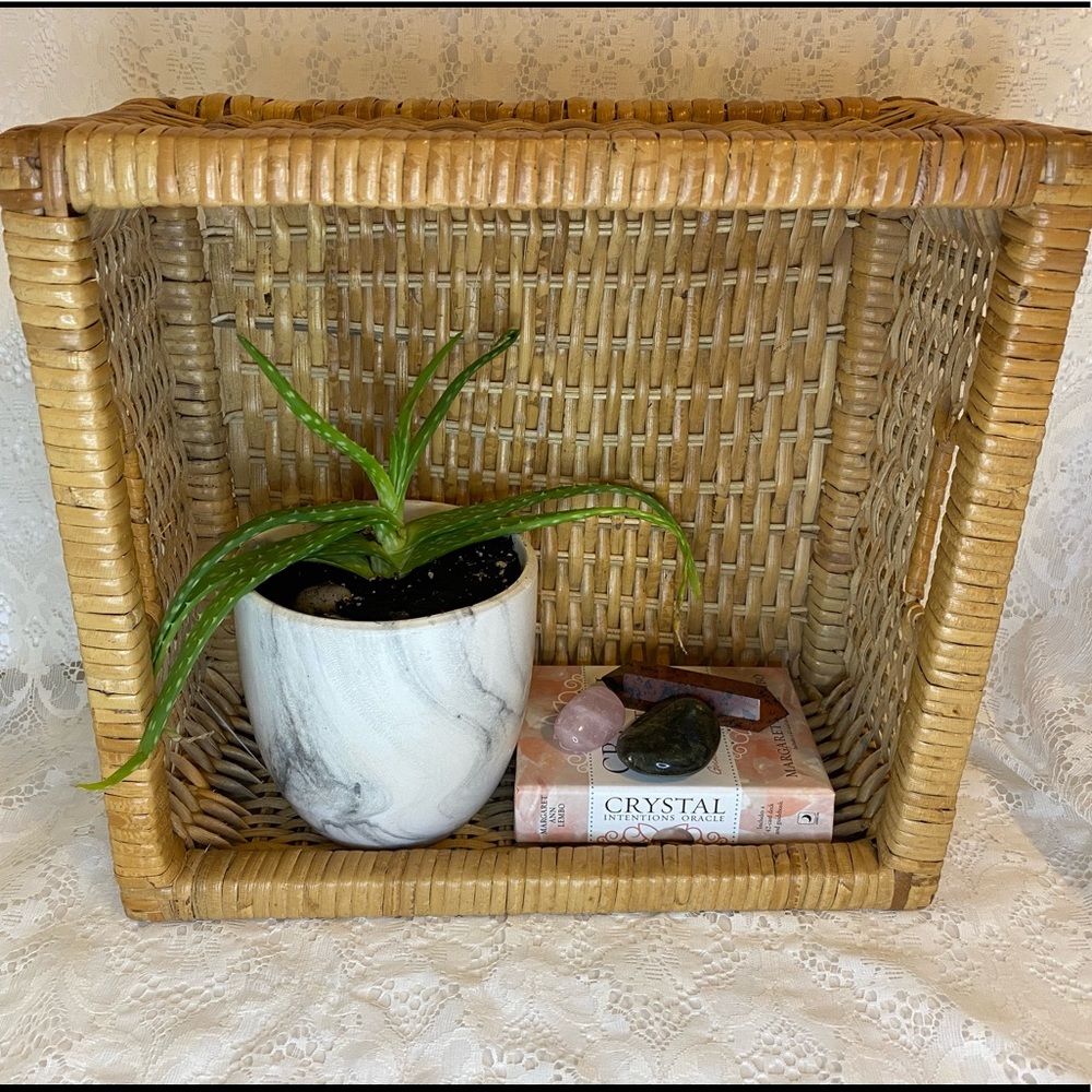Vintage wicker basket